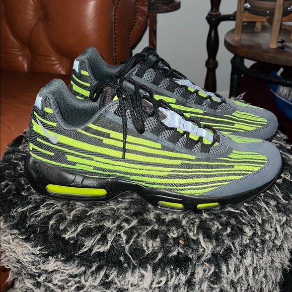 Nike air max jacquard black volt black sneaker shoes men’s 11 - Picture 4 of 10